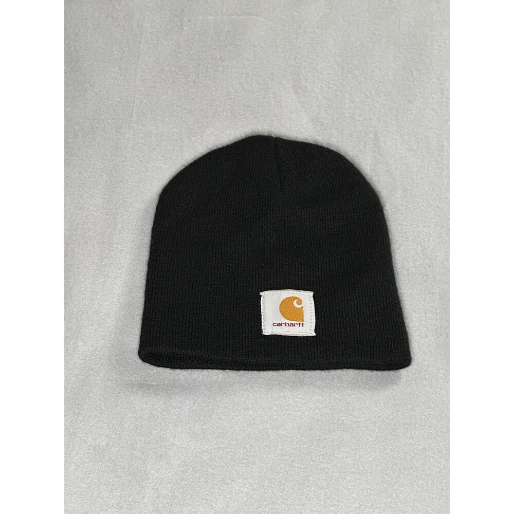 Carhartt Black Acrylic Watch Beanie Classic Rib Knit Workwear Winter Cap OSFA
